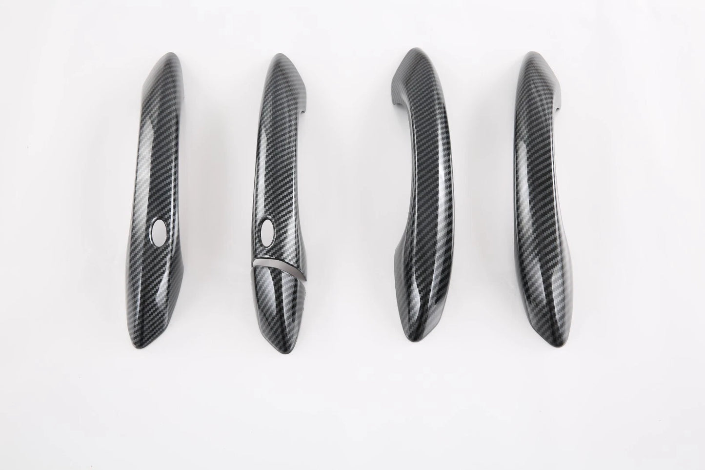 Carbon Fiber Door Handle Keyless Cover Trim for 2022 Hyundai Tucson 5 x pcs
