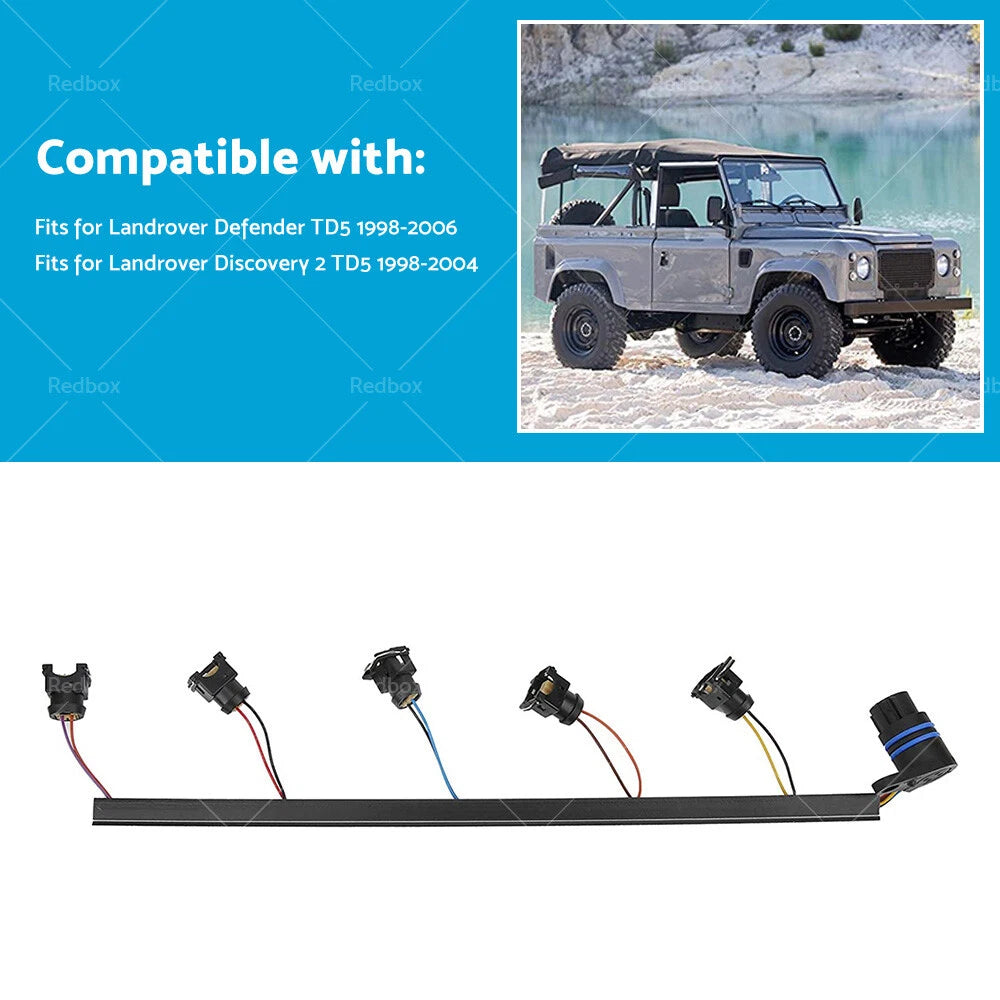 Fuel Injector Wiring Harness Loom for Land Rover Discovery 2, Defender TD5