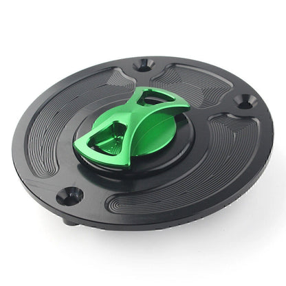 Aluminum Keyless Fuel Gas Tank Cap Cover for Kawasaki ZX10R ZX9R (2004-2023)
