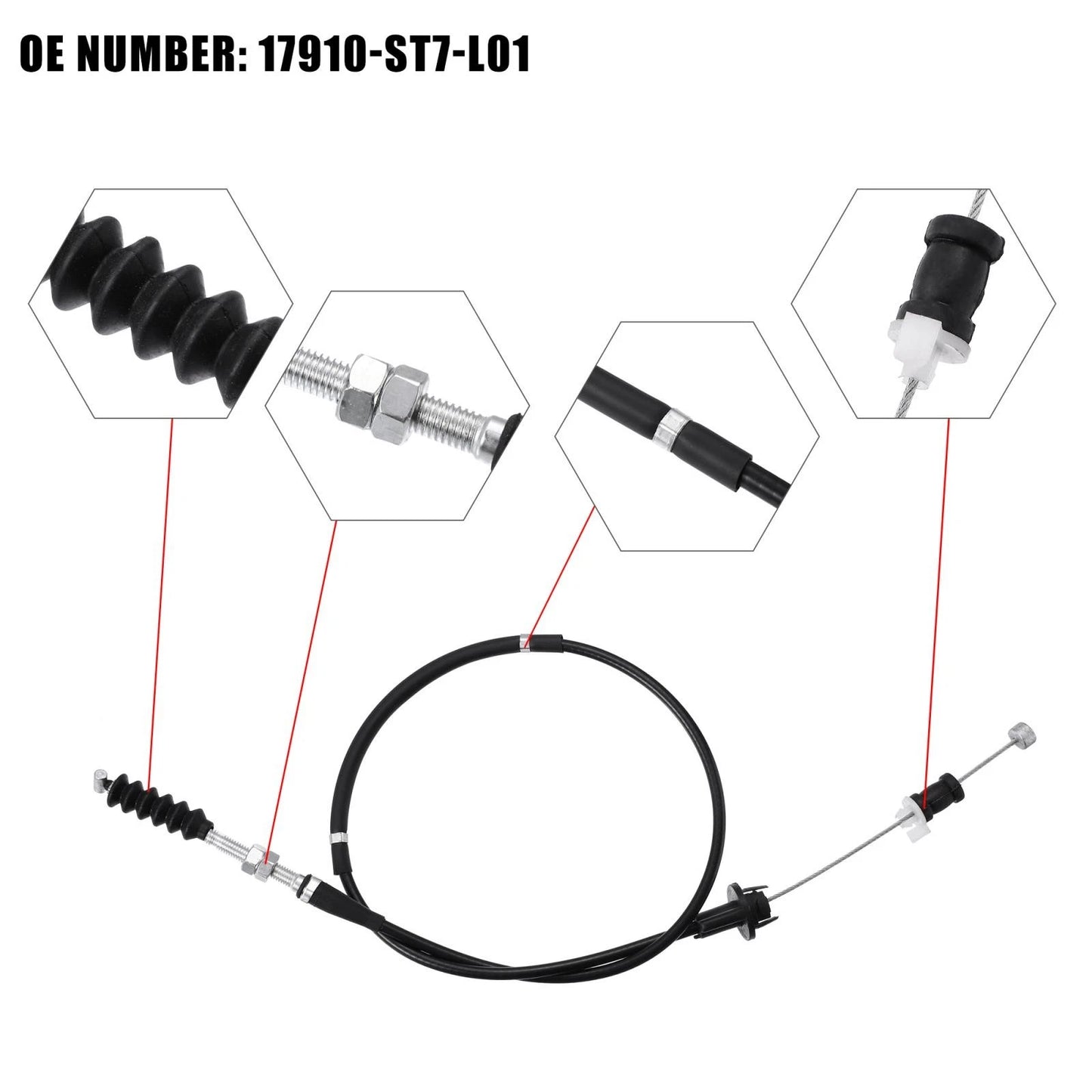 Throttle Cable for Acura Integra GSR (1994-2001)