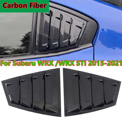 Carbon Fiber Rear Window Louver Cover for Subaru WRX STI (2015–2021)