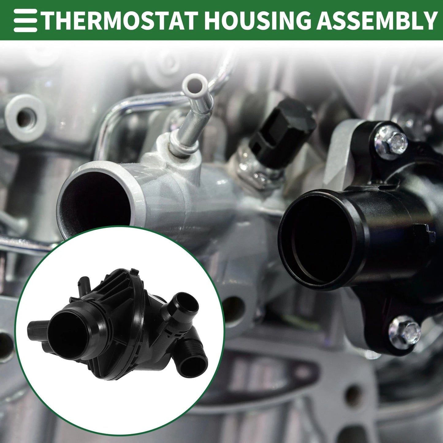 Engine Coolant Thermostat Housing for BMW X3 xDrive35i (2011-2012)