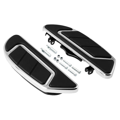 Chrome Driver Floorboards Footboards Bracket for Harley Road Glide (2014-2024)