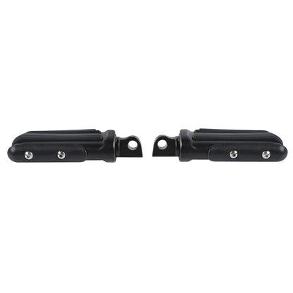 10mm Pilot Mount Footpegs for Harley Softail Touring Matte Black