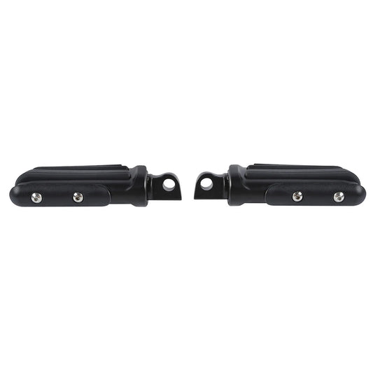 10mm Pilot Mount Footpegs for Harley Softail Touring Matte Black