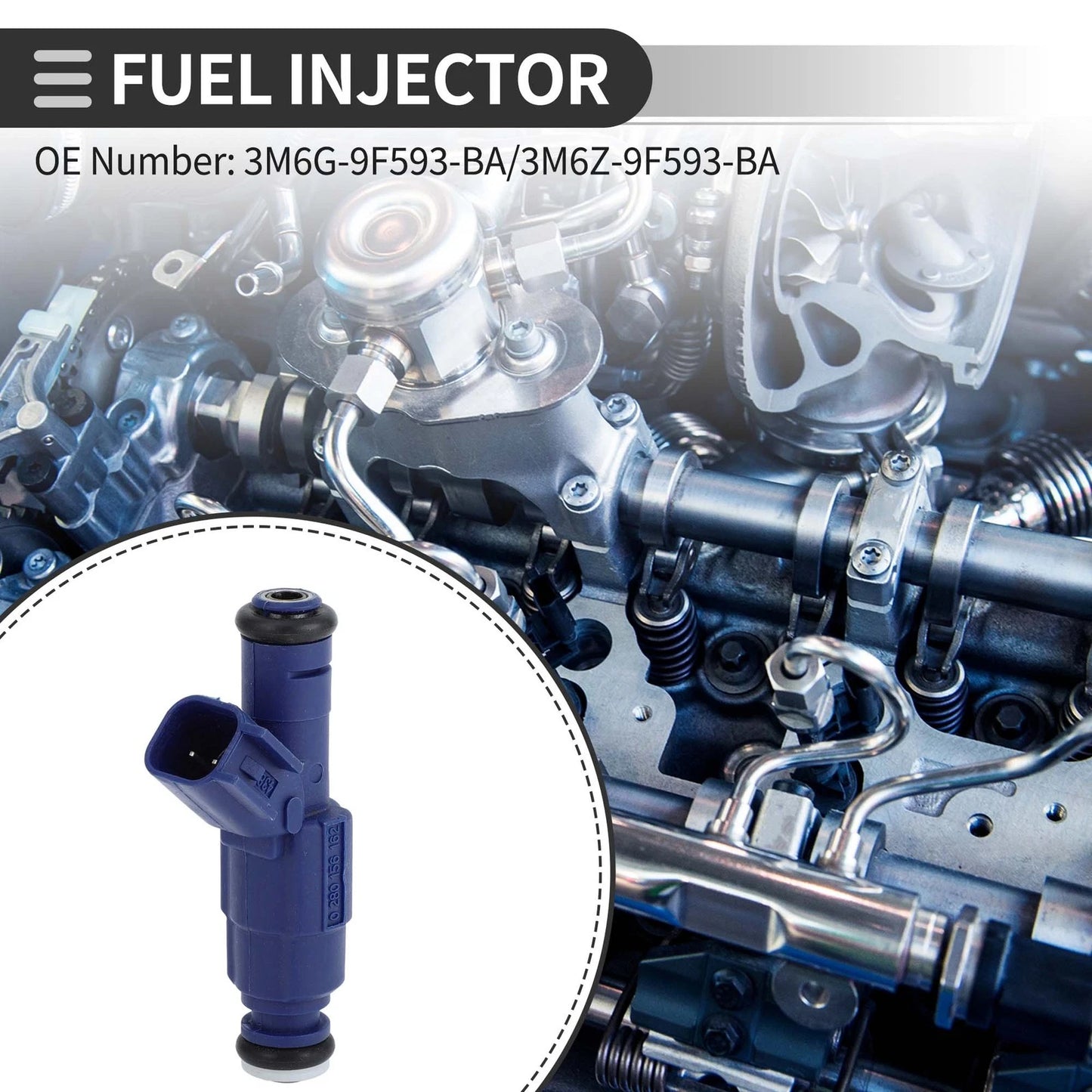 Fuel Injector for Ford Escape 2005-2008 2.3L Blue 1 x Unit