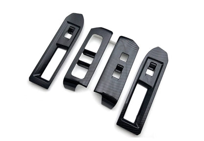 LHD Carbon Fiber Window Lift Switch Frame Cover Trim for Toyota Tacoma (2024-2025)