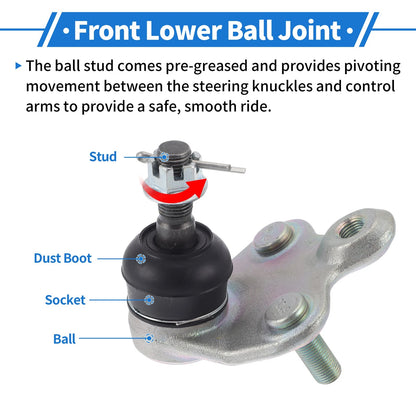Front Lower Ball Joints for Toyota Prius (2004-2009)