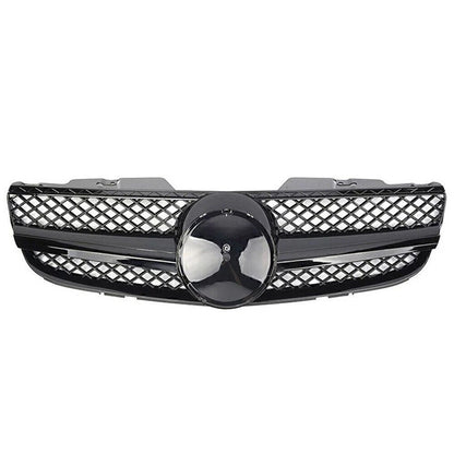 Upper Bumper Mesh Grille for Mercedes Benz R230 SL500 SL600 (2007-2009) Black