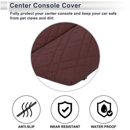 Car Center Console Cover for BMW 5 Series G30 2018-2023 Dark Red 1 Set