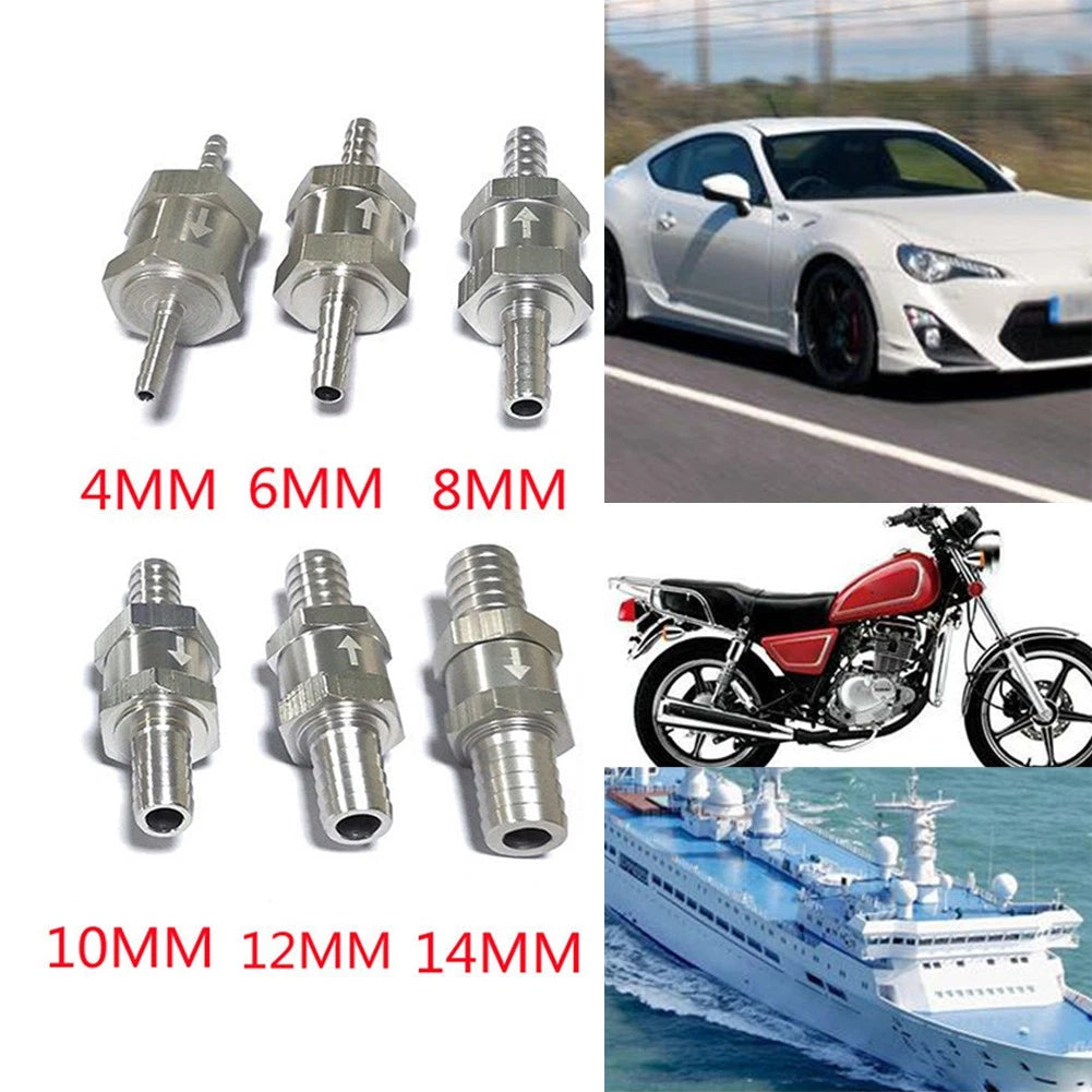 8mm One Way Fuel Non Return Check Valve for Gas, Air, Petrol, Diesel, Oil