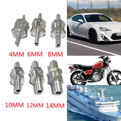 8mm One Way Fuel Non Return Check Valve for Gas, Air, Petrol, Diesel, Oil