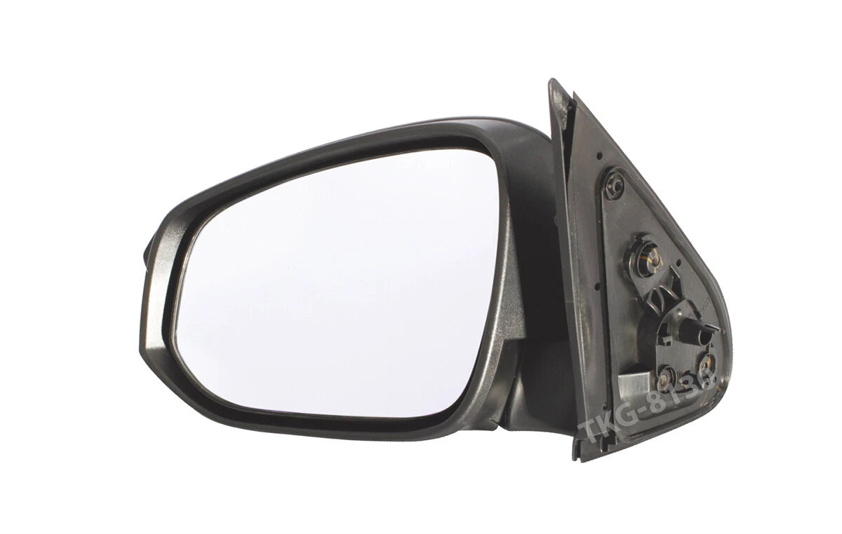 LH Manual Side View Mirror Black for Toyota Hilux Revo (2015-2020)