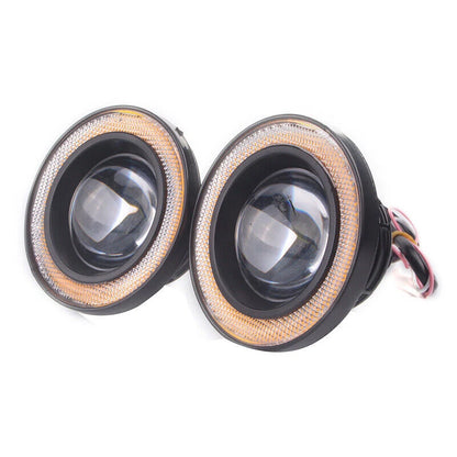 3.5" Yellow Car Angel Eyes Halo Ring DRL Lamp