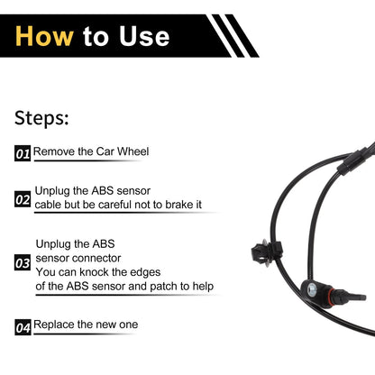 ABS Wheel Speed Sensor for Toyota Hilux 2015-2020 1 x Right Rear Sensor
