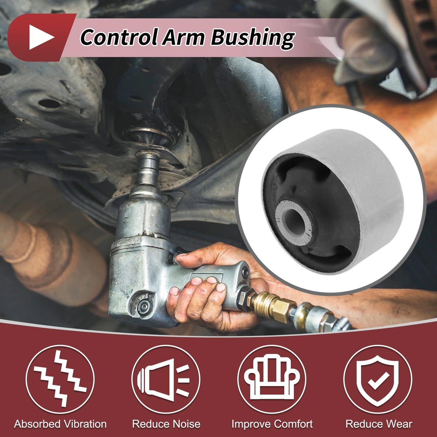 Front Lower Control Arm Bushing for Hyundai Santa Fe Tucson Sonata (2001-2023)