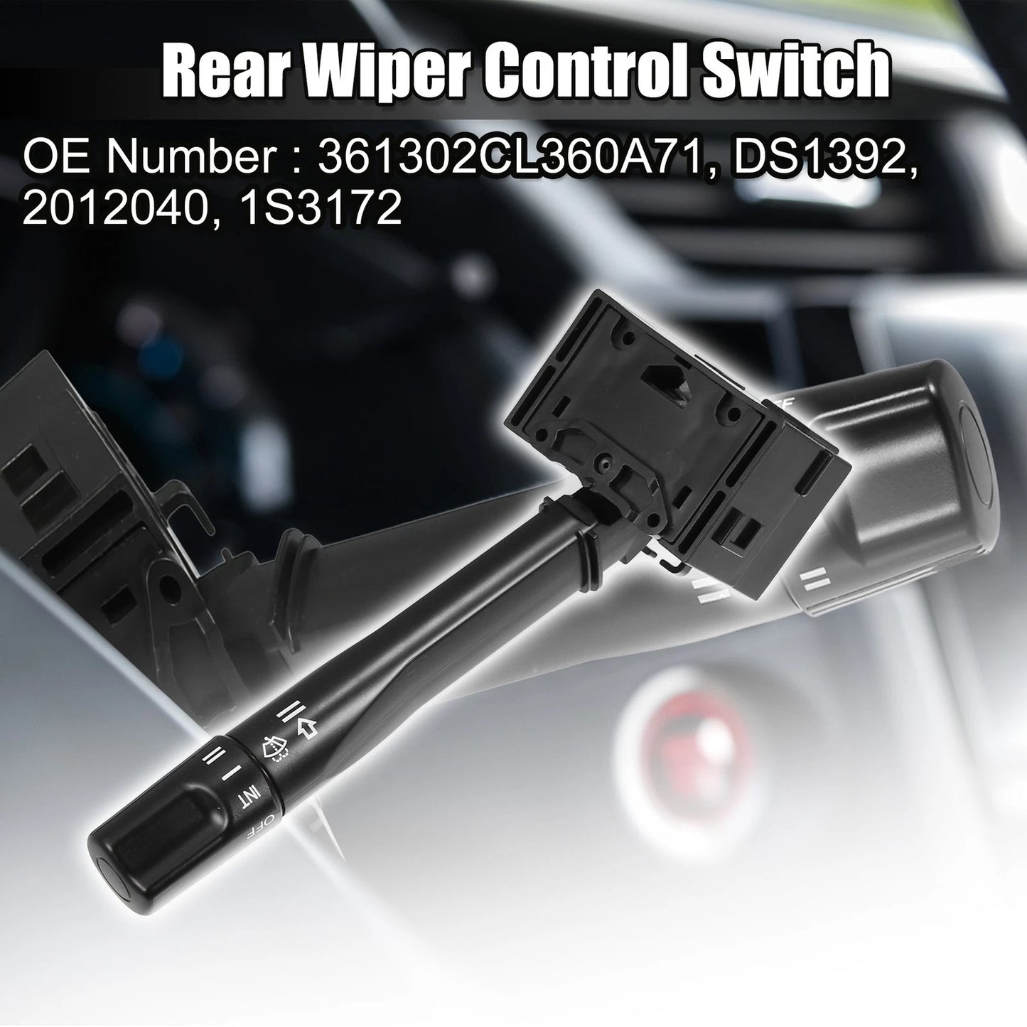 Car Front Side Fog Light Rear Wiper Control Switch for Honda Civic (1997-2000)