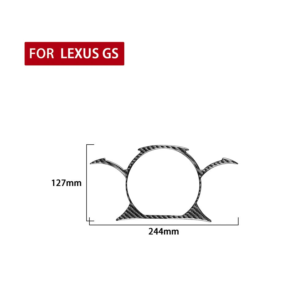 Carbon Fiber Speedometer Frame Cover for Lexus GS300 350 430 450h (2006-2011)