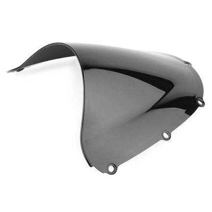 Double Bubble Windshield for Honda CBR954RR (2002-2003) - Black