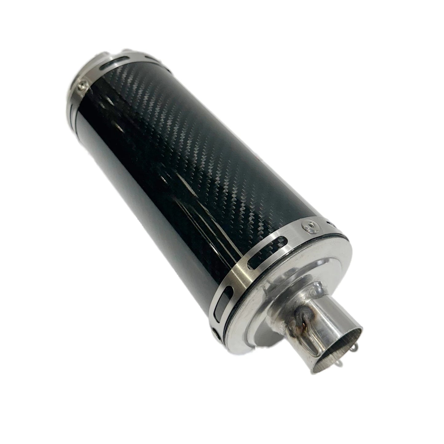 Exhaust Pipe + Carbon Fibre Look Muffler System for PIT PRO 125cc 140cc