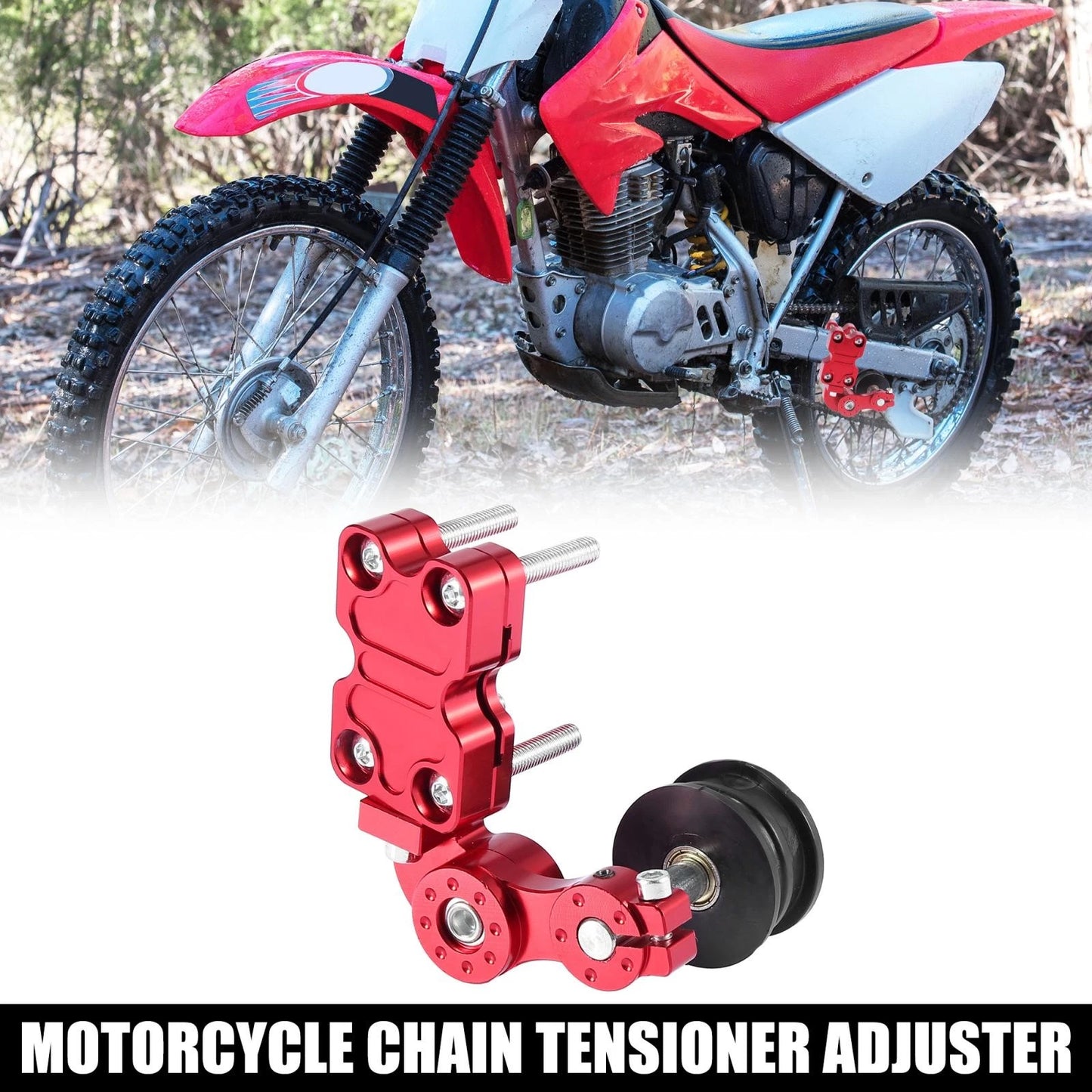 Red Chain Tensioner for Motorcycle Motocross Dirt Bike ATV