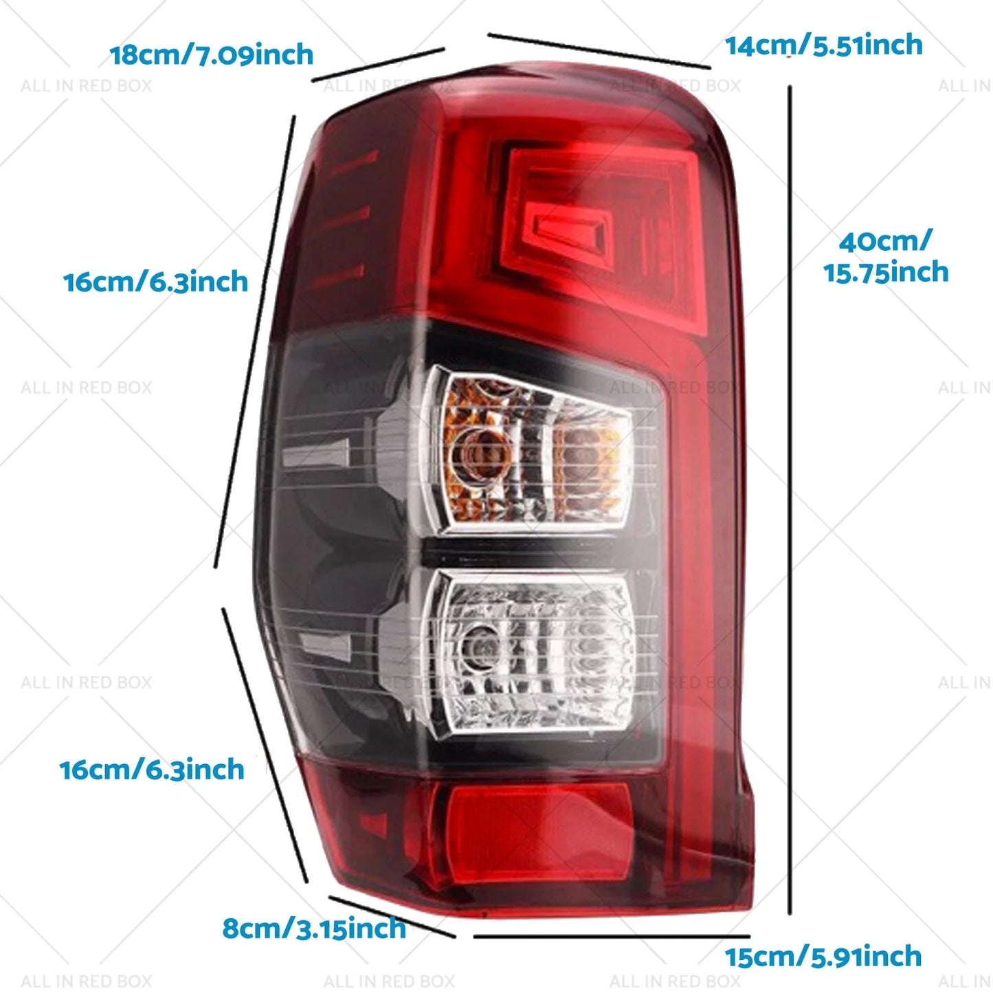 Left Side Red LED Rear Lamp for 2019-on Triton MR GLS (2019 - )