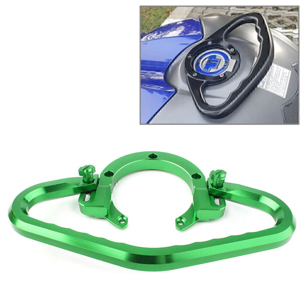 CNC Green Tank Passenger Grab Bar Handle for Kawasaki Ninja ZX-6R ZX-10R ZX-14R