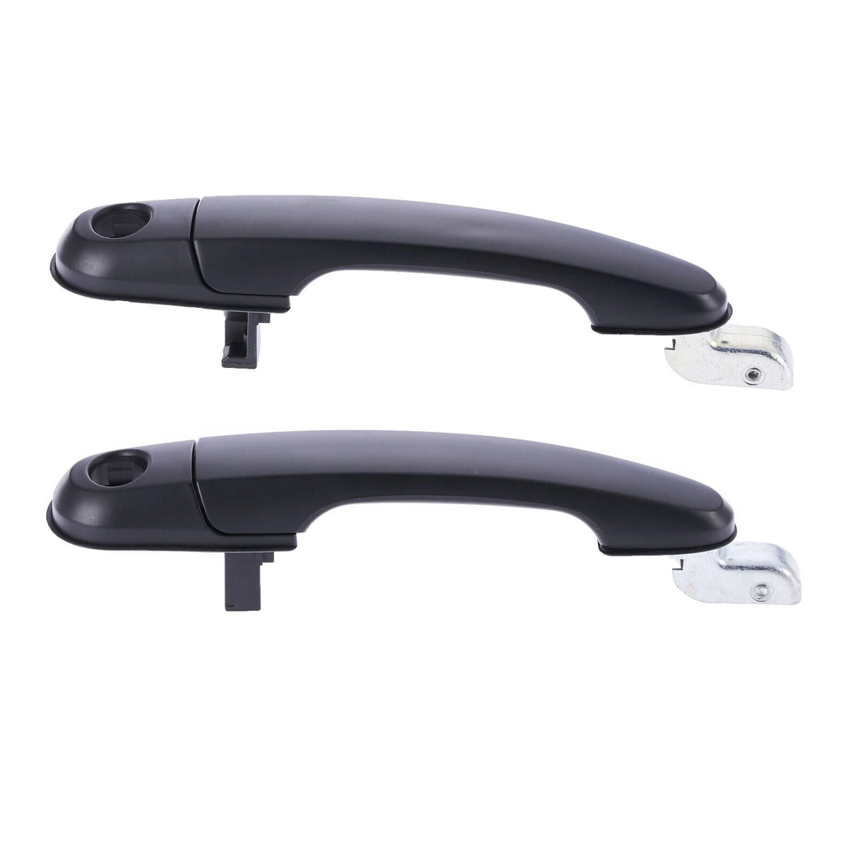 4 x Front Rear Outer Door Handles Black for Hyundai Tucson (2004–2010)