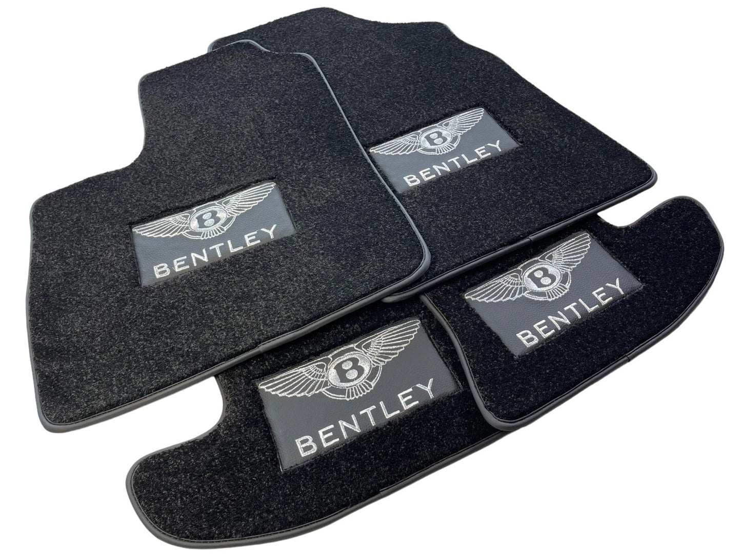 Premium Black Carpets Floor Mats Set for Bentley Continental GT