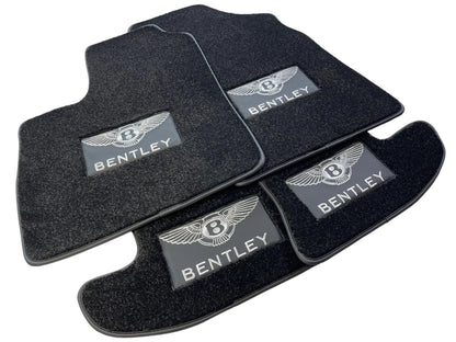 Premium Black Carpets Floor Mats Set for Bentley Continental GT
