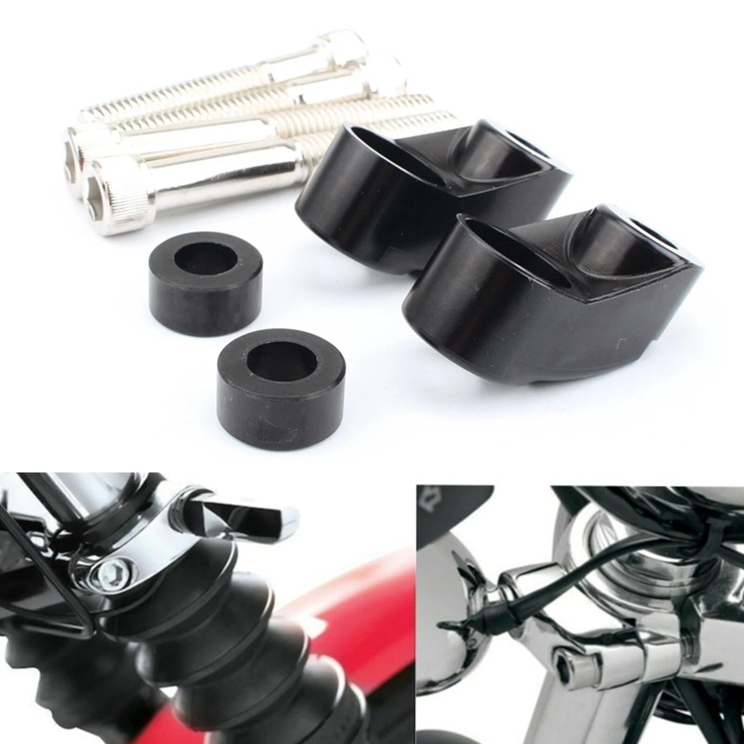Turn Signal Relocation Mount for Harley Sportster FXR FXD Dyna (2004-2023)