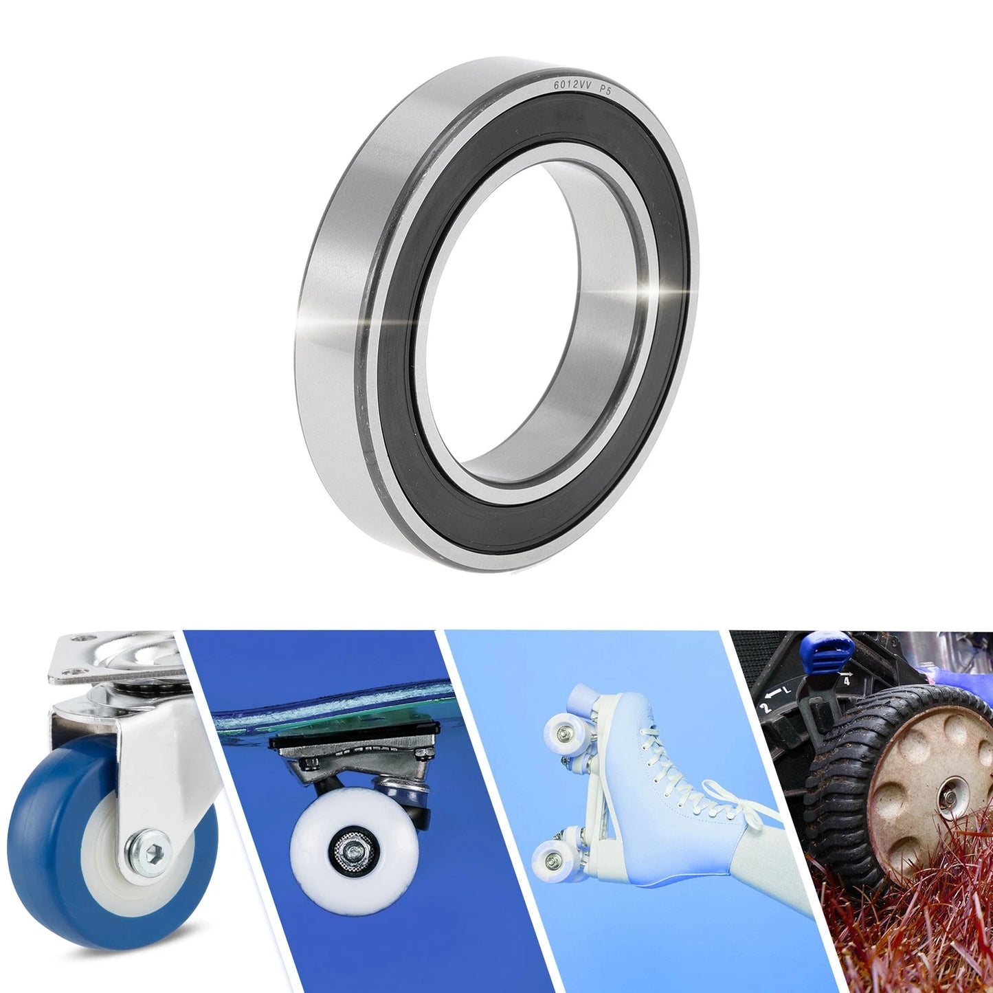 60x95x18mm Deep Groove Ball Bearings P5 for Scooter Skateboard Wheel