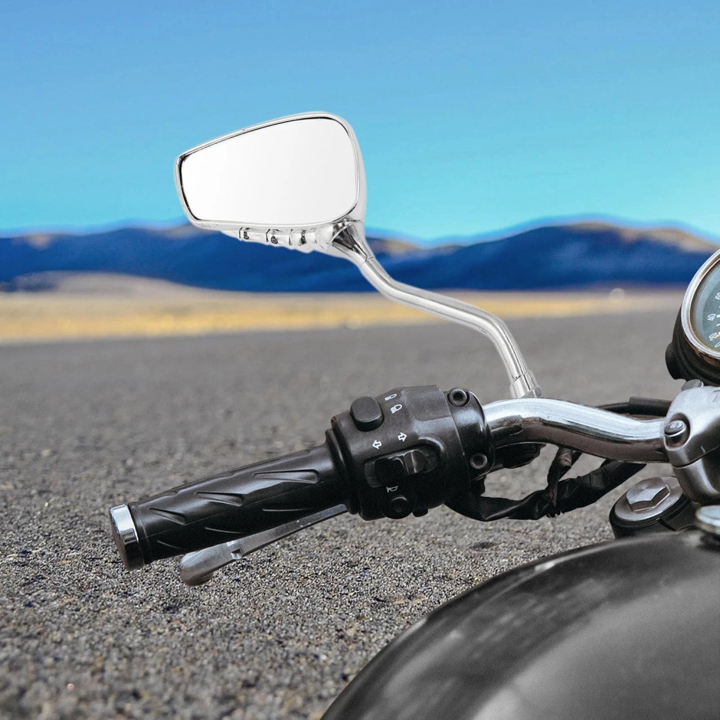 Rearview Mirrors 8mm Street Bike Cruiser Scooter Motorcycle Skull Hand Claw