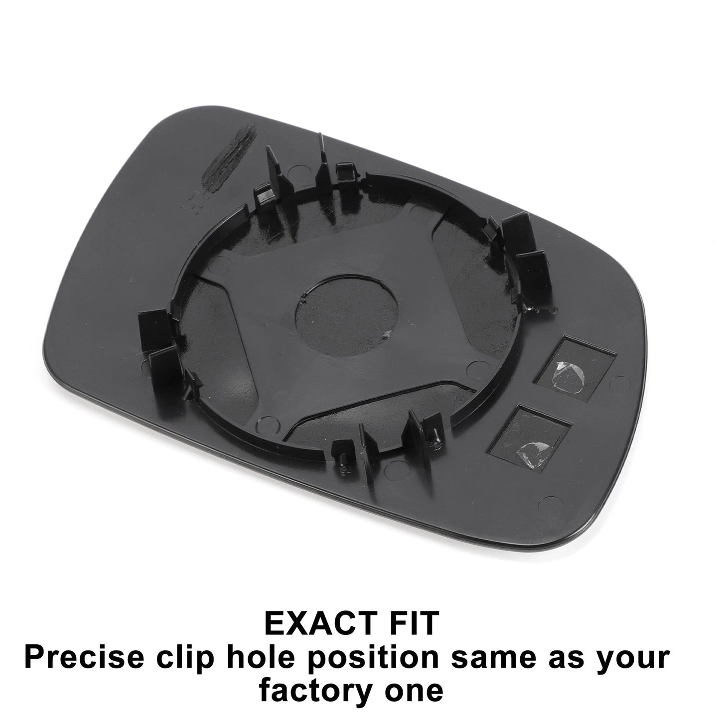 Left Side White Mirror Glass w/ Back for Peugeot 307 (2001-2009)