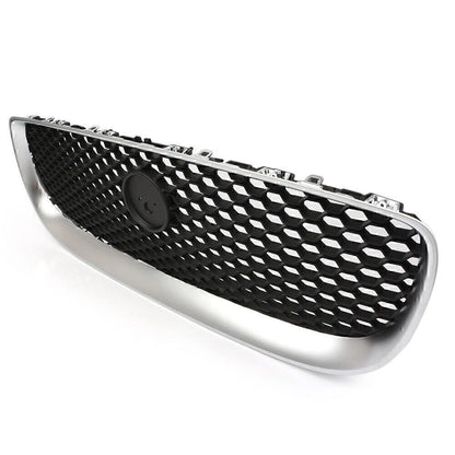 Front Bumper Upper Grille Radiator Grill for Jaguar XE (2015-2018) Black/Silver