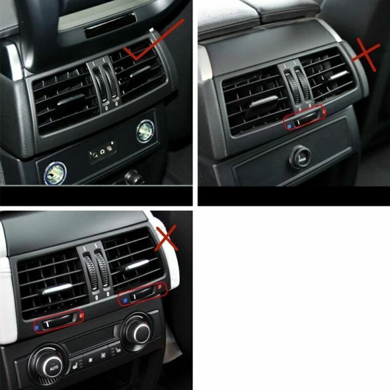 Rear Center Console Vent Grille Cover for BMW X5 E70 X6 E71 (2007-2013)
