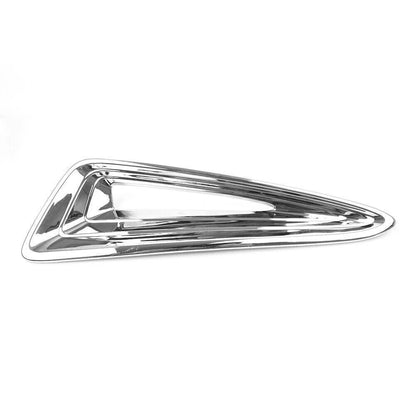 Pair ABS Chrome Front Fog Light Moulding Trim for Toyota C-HR (2016-2018)