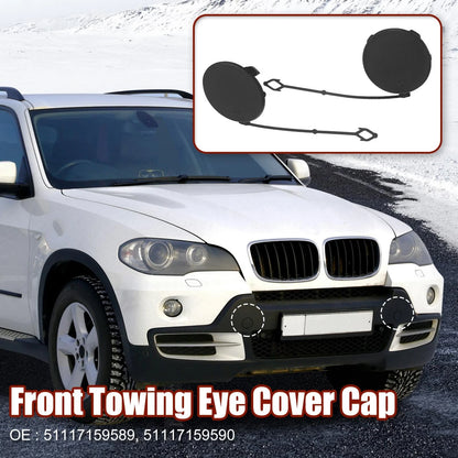 Front Bumper Tow Hook Cover Cap 2 x for BMW X5 (2006-2010)