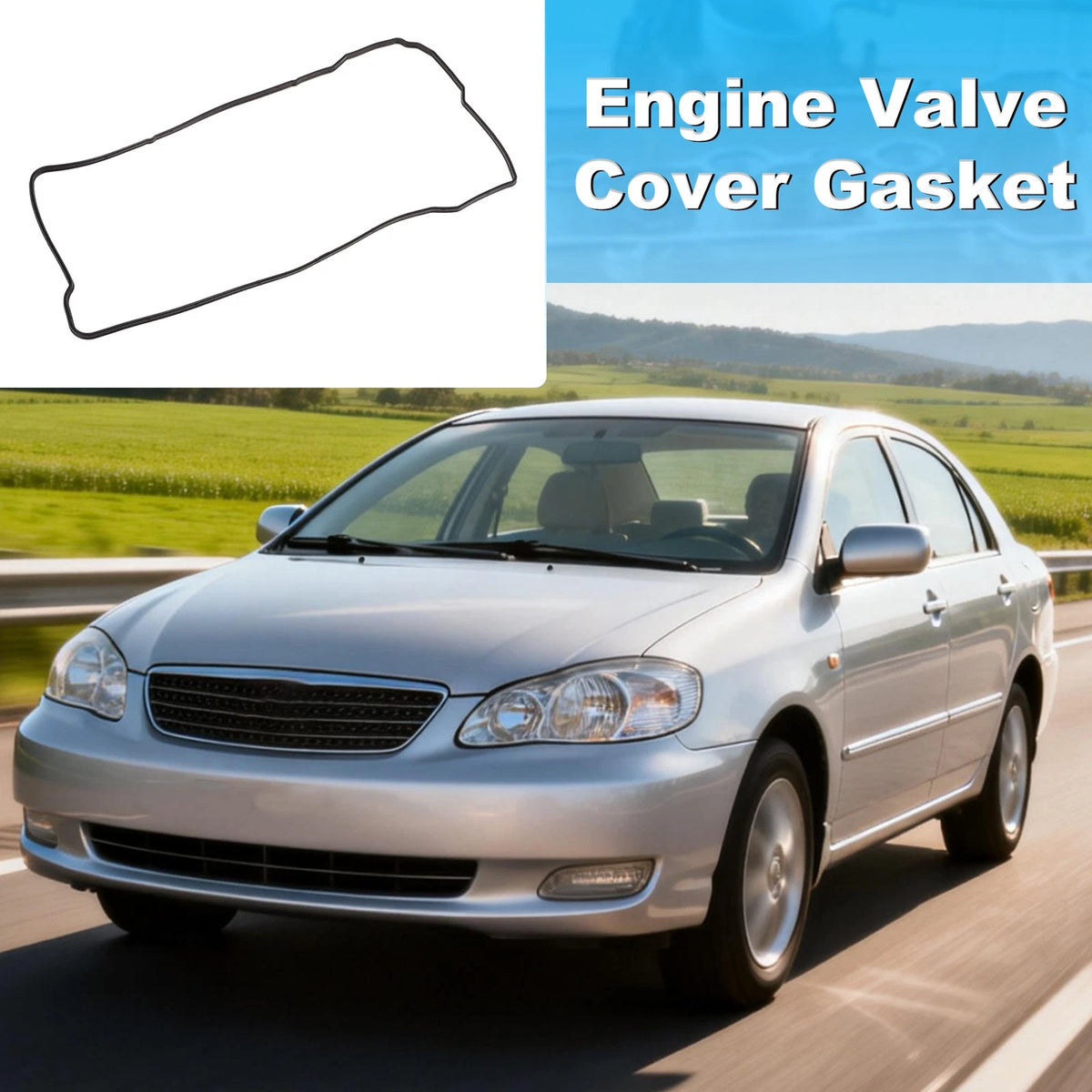 Nitrile Rubber Valve Cover Gasket for Toyota Corolla (2005-2006)