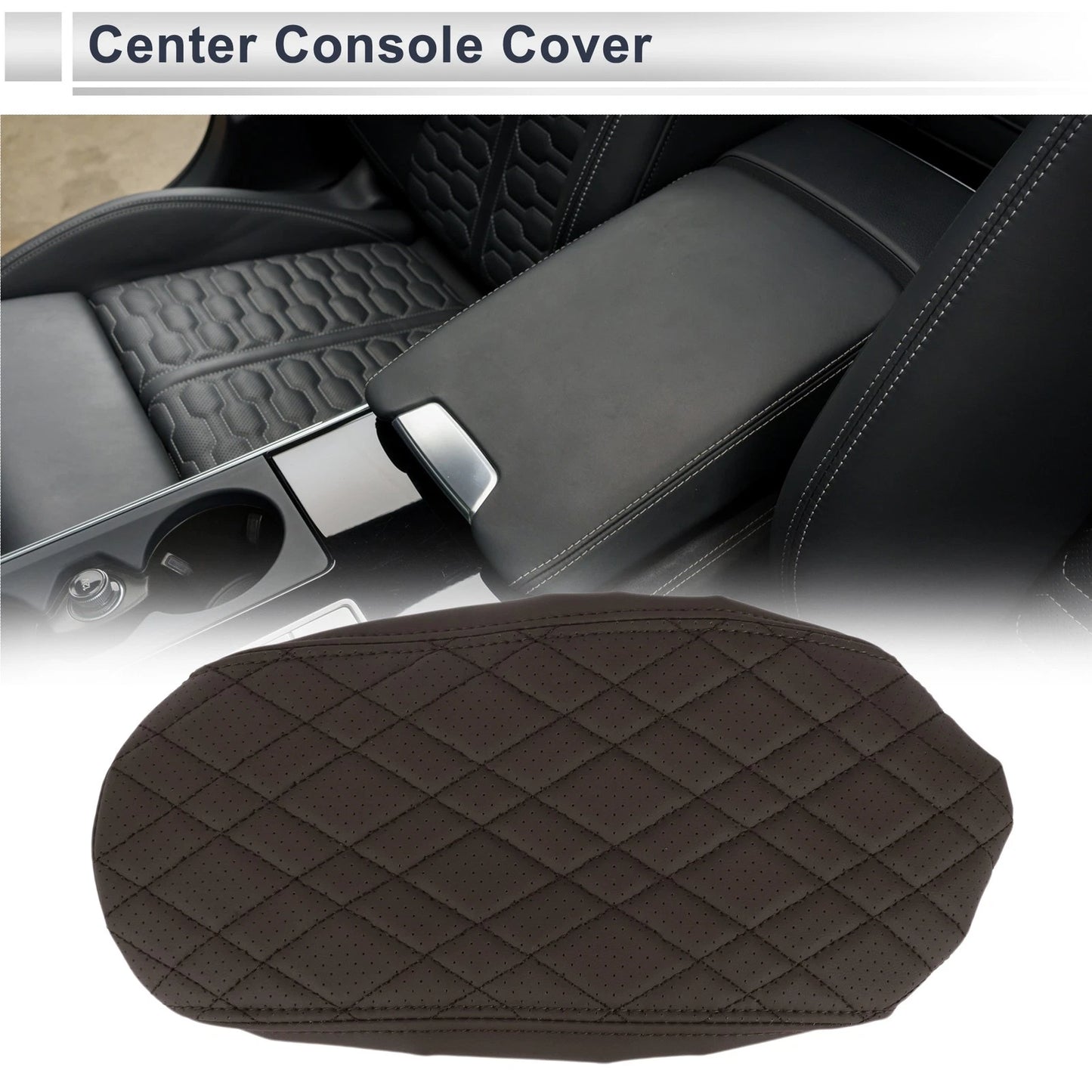 Car Center Console Cover for BMW 1 Series Deep Brown (2012-2018) 1 x Pc