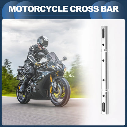 Cross Bar / 22.5cm / Handlebar Silver Tone for Motorcycle