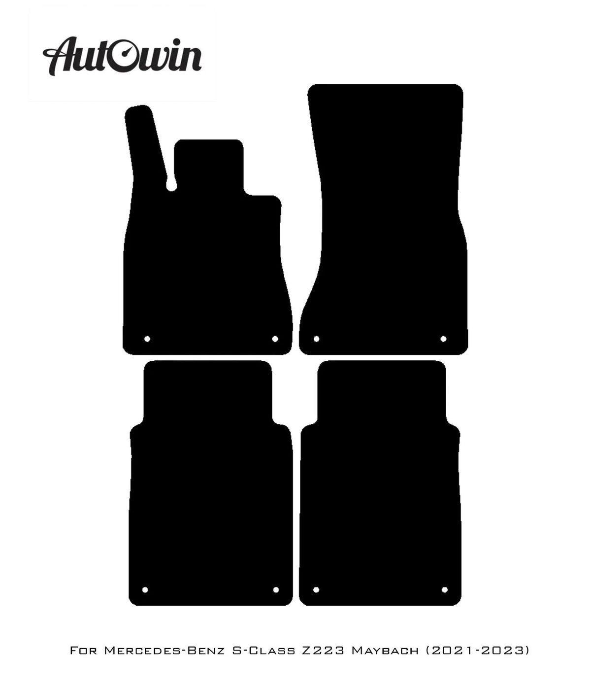 Sheepskin Floor Mats for Mercedes Benz S-Class V223 Long (2021-2023)