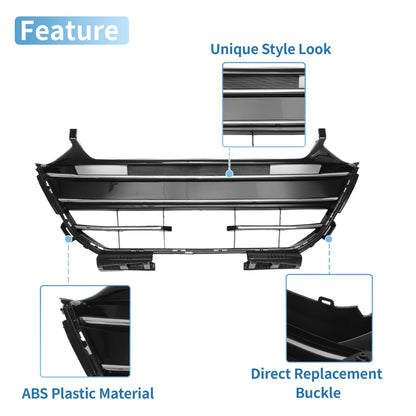 Front Lower Bumper Grille for Honda Accord (2021-2022) Black