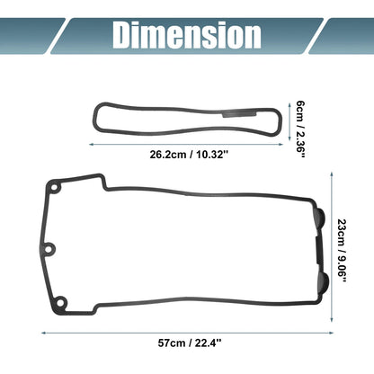 Car Valve Cover Gasket Set for BMW 740iL (1996-1998)