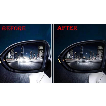 Anti-Fog Rain Shield Film for Car Rearview Mirror (Fits Various Models)
