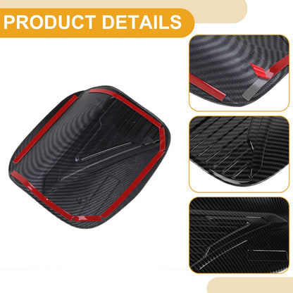 Fuel Tank Door Cap for Mitsubishi Outlander Carbon Fiber Black