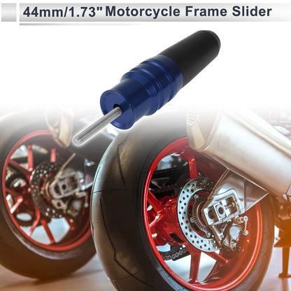 10.5mm Aluminum Alloy Plastic Motorcycle Slider Frame Bolt 1 Set Blue for Motorcycle