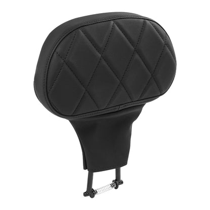 Black Rider Driver Backrest Pad for Harley Touring Street Glide (1988-2024)