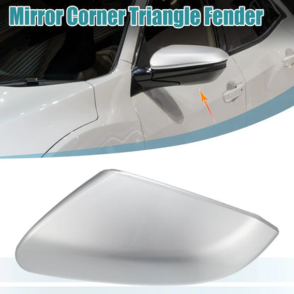 Mirror Corner Triangle Fender Cover Left for Honda Civic (2016-2019) Silver