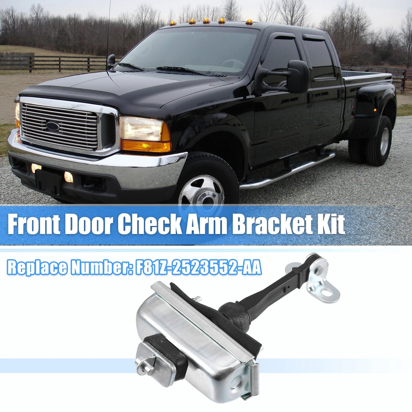 Front Door Check Strap Stop Limiter for Ford F250 Super Duty (1999-2023)
